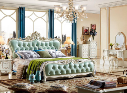Bett Design Schlafzimmer Möbel Einrichtung Turkis Chesterfield Betten